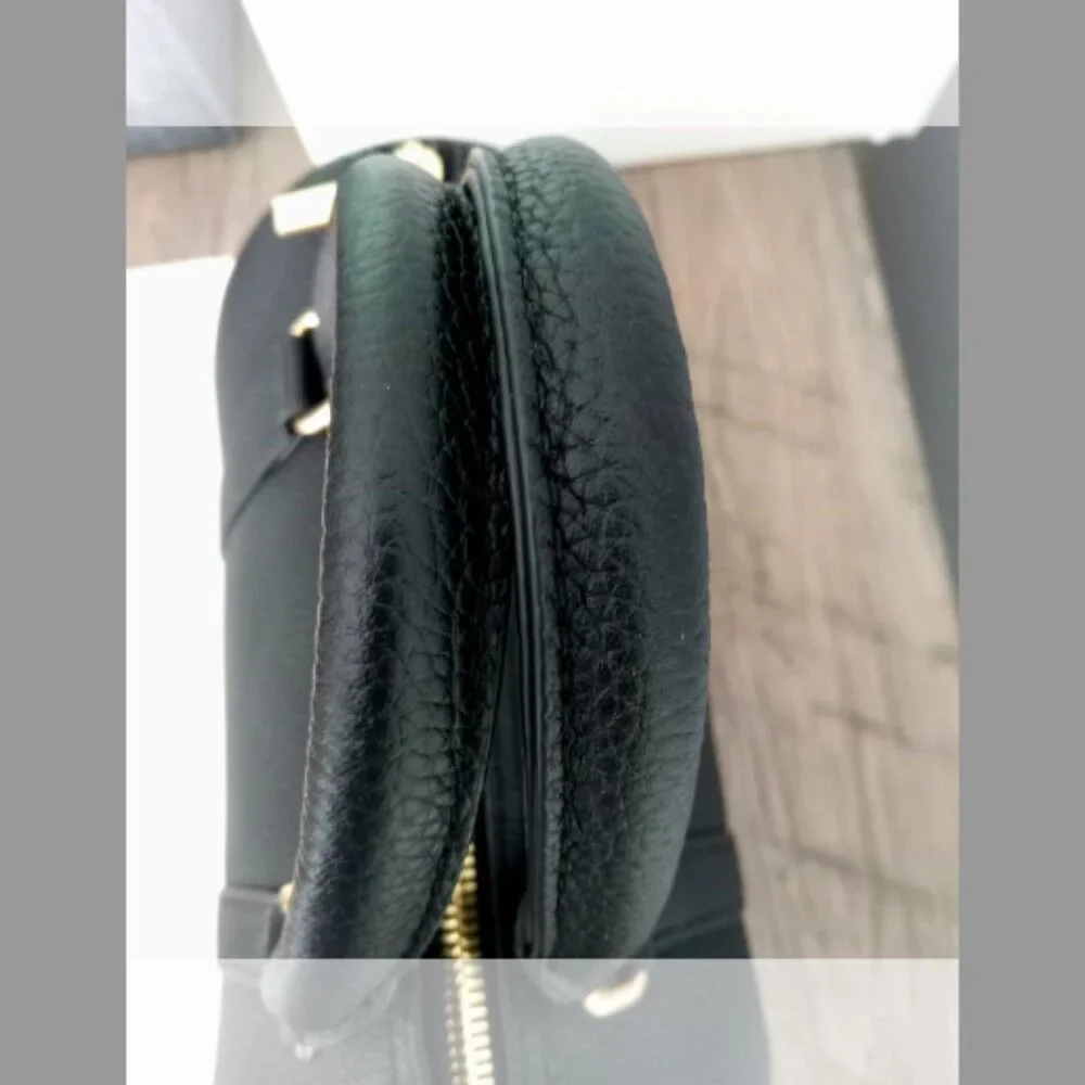 DUYP Melodie Cecile Black Grained leather - Mini Boston bag - Picture 13 of 13